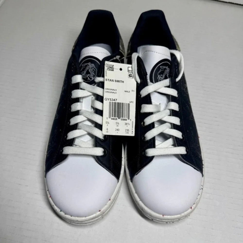 adidas Stan Smith x Yoshitoshi Kanemaki Shoes New Mens Size 6 Black White GY5347